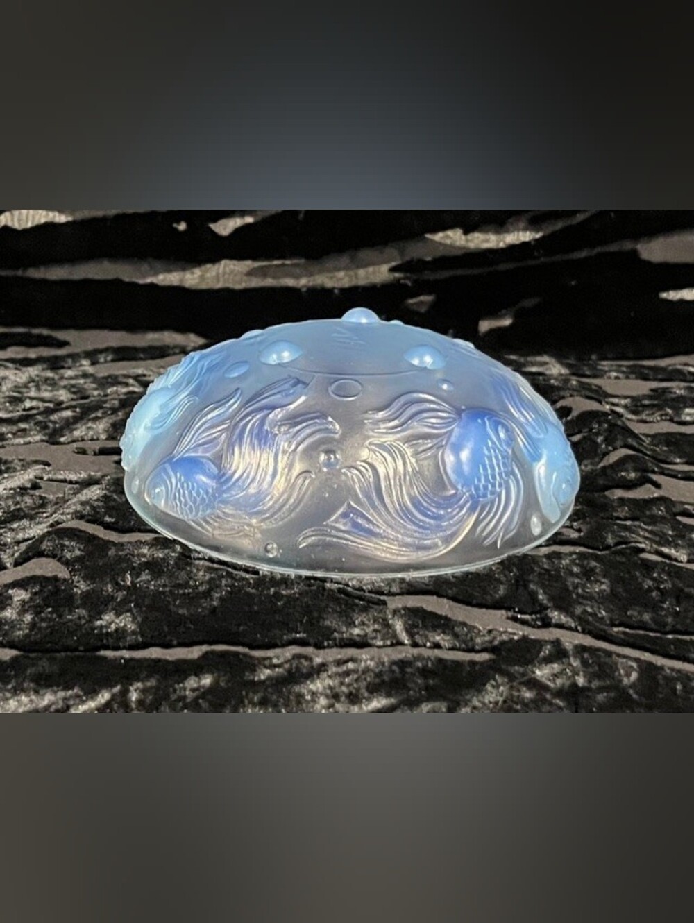 Sabino "Bols Poissons" Iridescent‎ Art Glass Goldfish Bowl Post War Signed - Picture 4 of 9